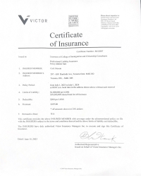 Certifiate of Insurance